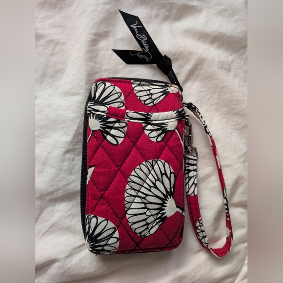 Vera Bradley Red Floral Wristlet - Picture 2 of 4